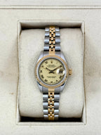 1997 Rolex Lady Datejust 26mm 69173 Two-Tone Jubilee Champagne Dial