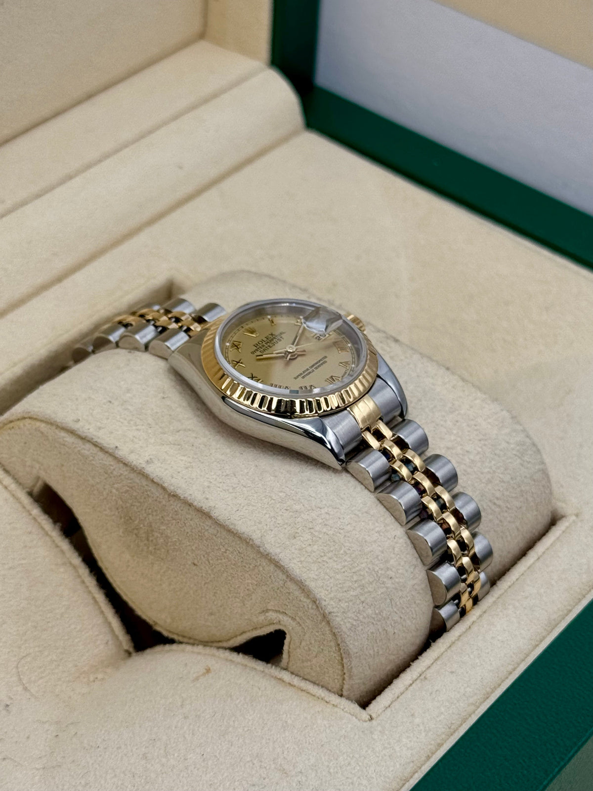 1997 Rolex Lady Datejust 26mm 69173 Two-Tone Jubilee Champagne Dial