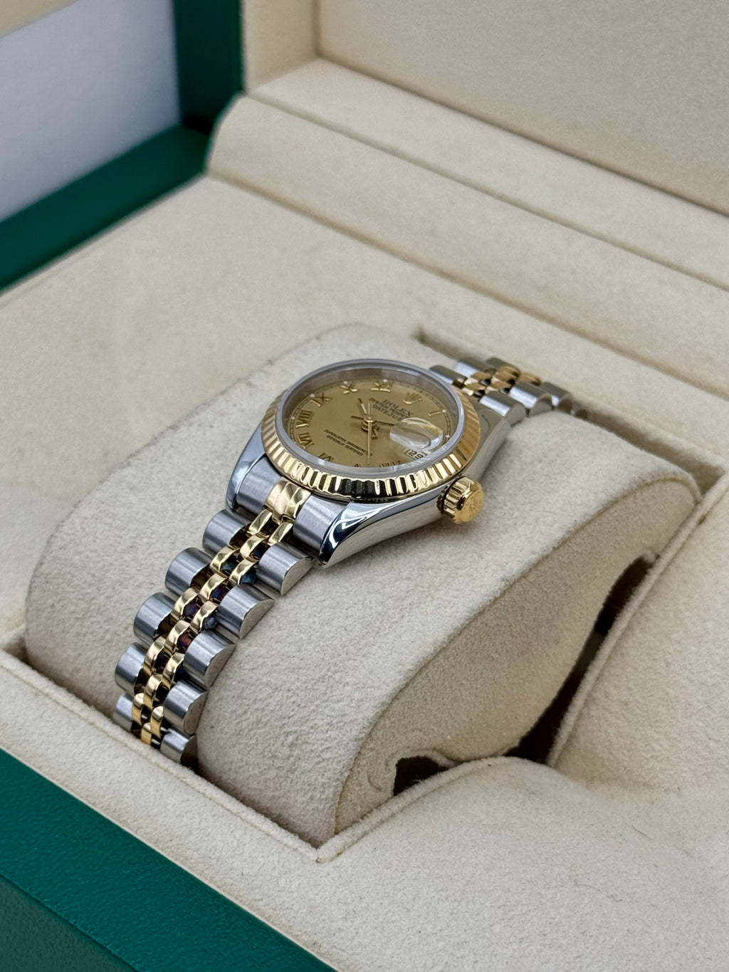 1997 Rolex Lady Datejust 26mm 69173 Two-Tone Jubilee Champagne Dial