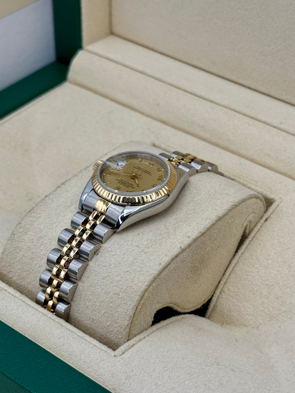 1997 Rolex Lady Datejust 26mm 69173 Two-Tone Jubilee Champagne Dial