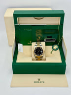 2023 Rolex Datejust 41mm 126303 Two-Tone Oyster Black Diamond Dial