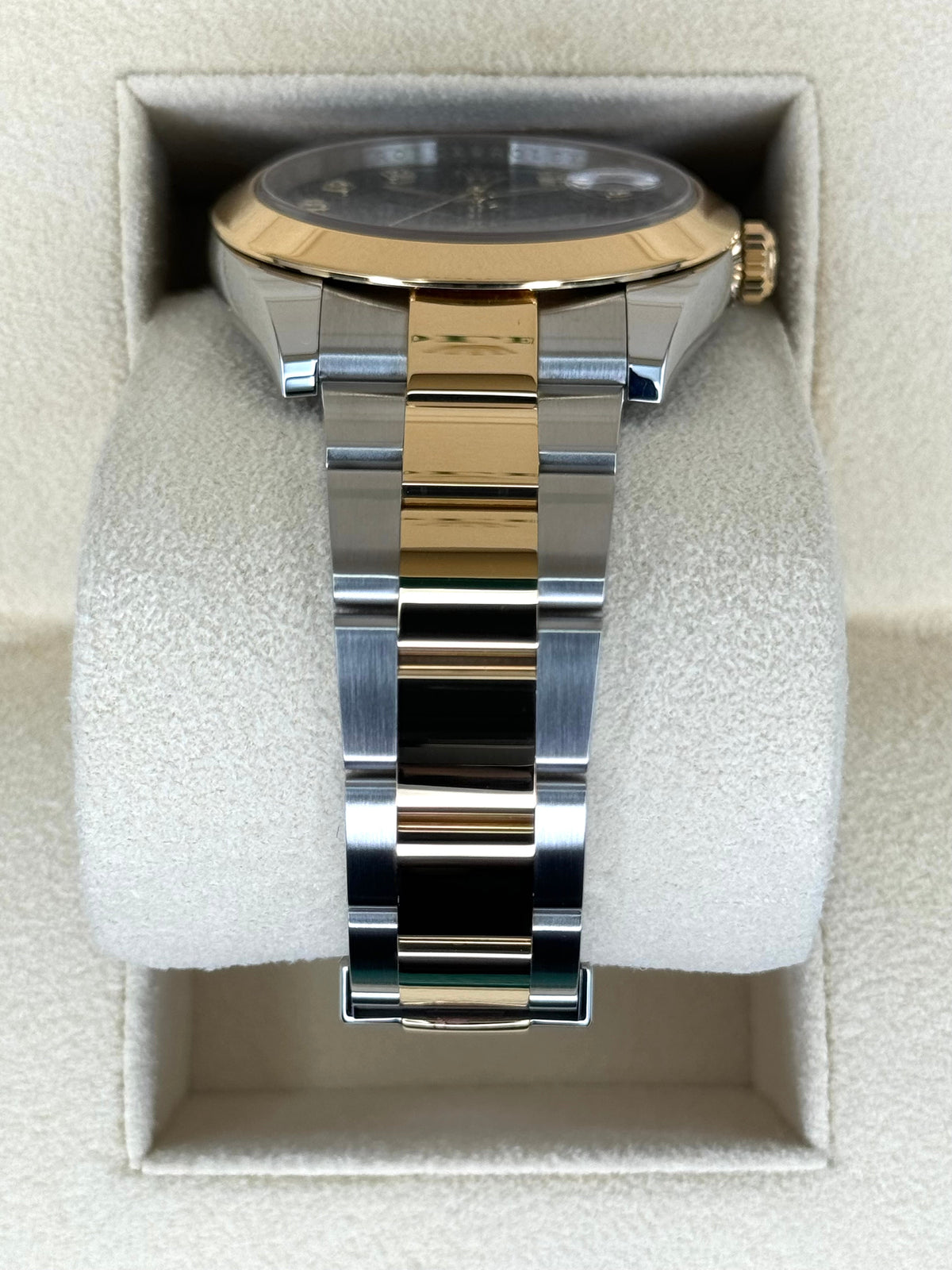 2023 Rolex Datejust 41mm 126303 Two-Tone Oyster Black Diamond Dial