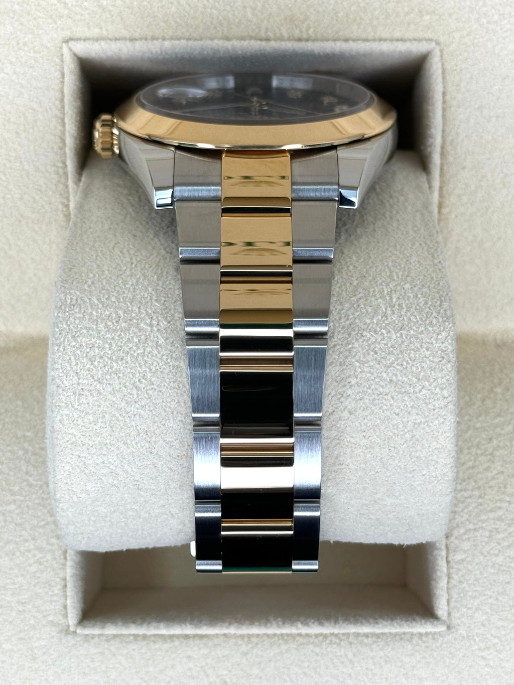 2023 Rolex Datejust 41mm 126303 Two-Tone Oyster Black Diamond Dial