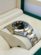 2023 Rolex Datejust 41mm 126303 Two-Tone Oyster Black Diamond Dial