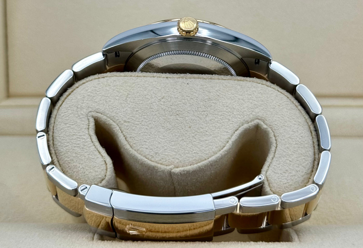 2023 Rolex Datejust 41mm 126303 Two-Tone Oyster Black Diamond Dial