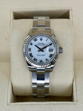 2021 Rolex Lady Datejust 28mm 279174 Stainless Steel Oyster White Dial