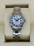 2021 Rolex Lady Datejust 28mm 279174 Stainless Steel Oyster White Dial