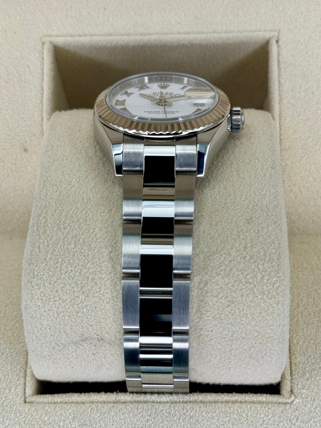 2021 Rolex Lady Datejust 28mm 279174 Stainless Steel Oyster White Dial