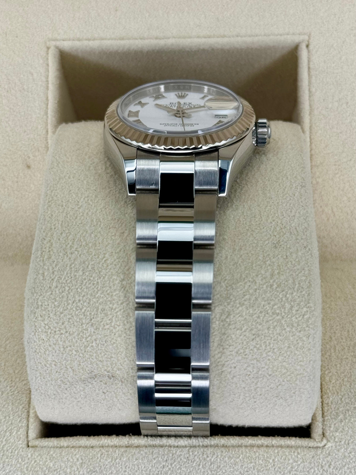 2021 Rolex Lady Datejust 28mm 279174 Stainless Steel Oyster White Dial