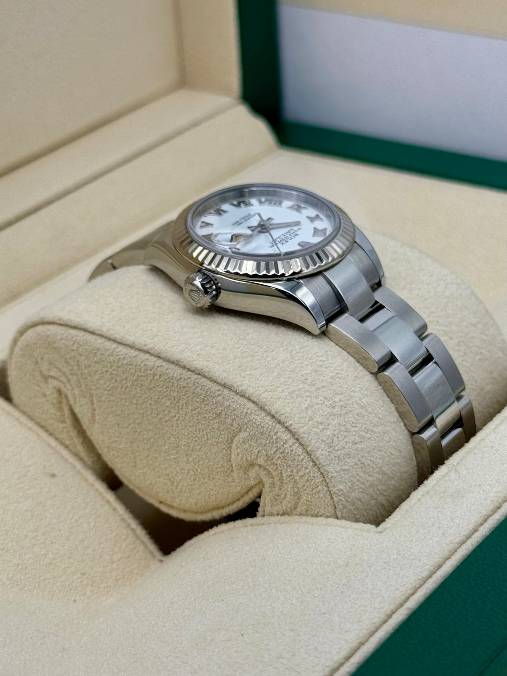 2021 Rolex Lady Datejust 28mm 279174 Stainless Steel Oyster White Dial
