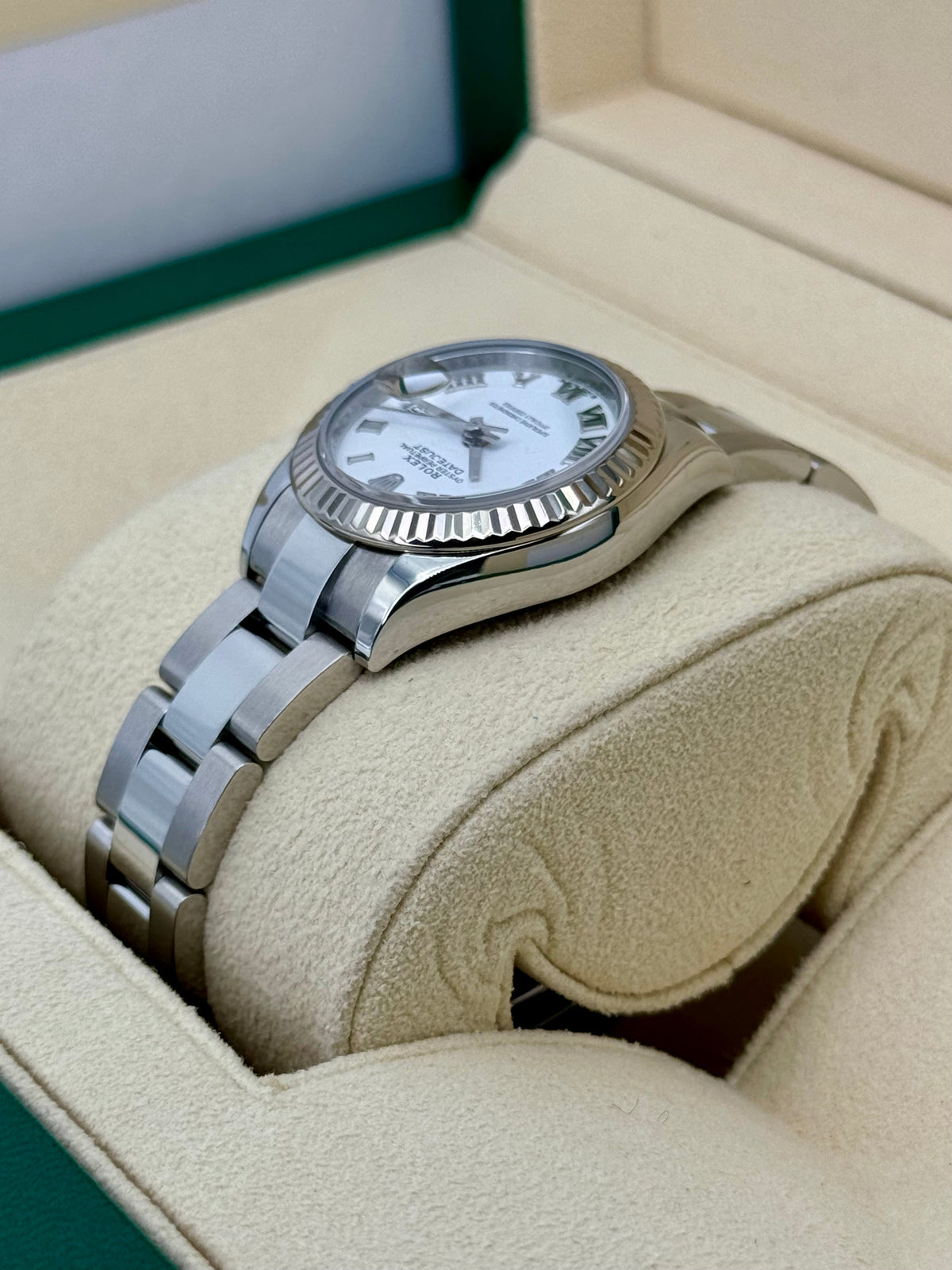 2021 Rolex Lady Datejust 28mm 279174 Stainless Steel Oyster White Dial
