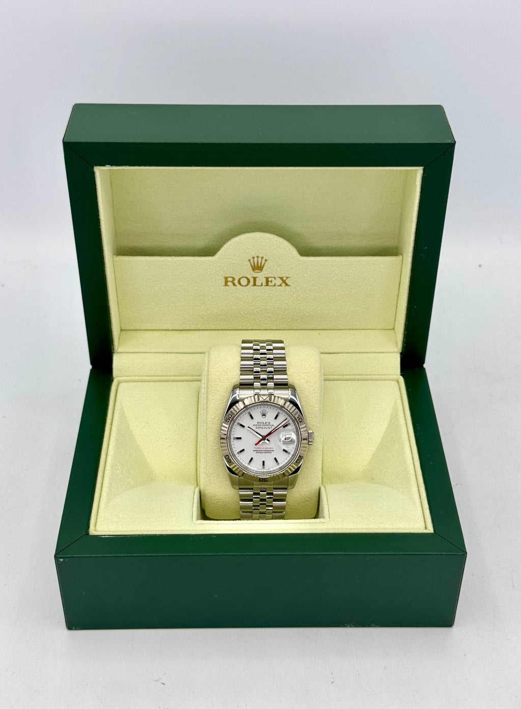 2006 Rolex Datejust Turn-O-Graph 36mm 116264 Jubilee White Dial