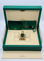 2023 Rolex Day-Date 40mm 228398TBR Presidential Yellow Gold Green Dial