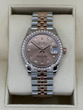 NEW 2023 Datejust 31mm 278381RBR Two-Tone Rose 10 Diamond Dial