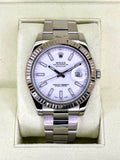 Rolex Datejust 41mm 116334 Stainless Steel Oyster White Dial