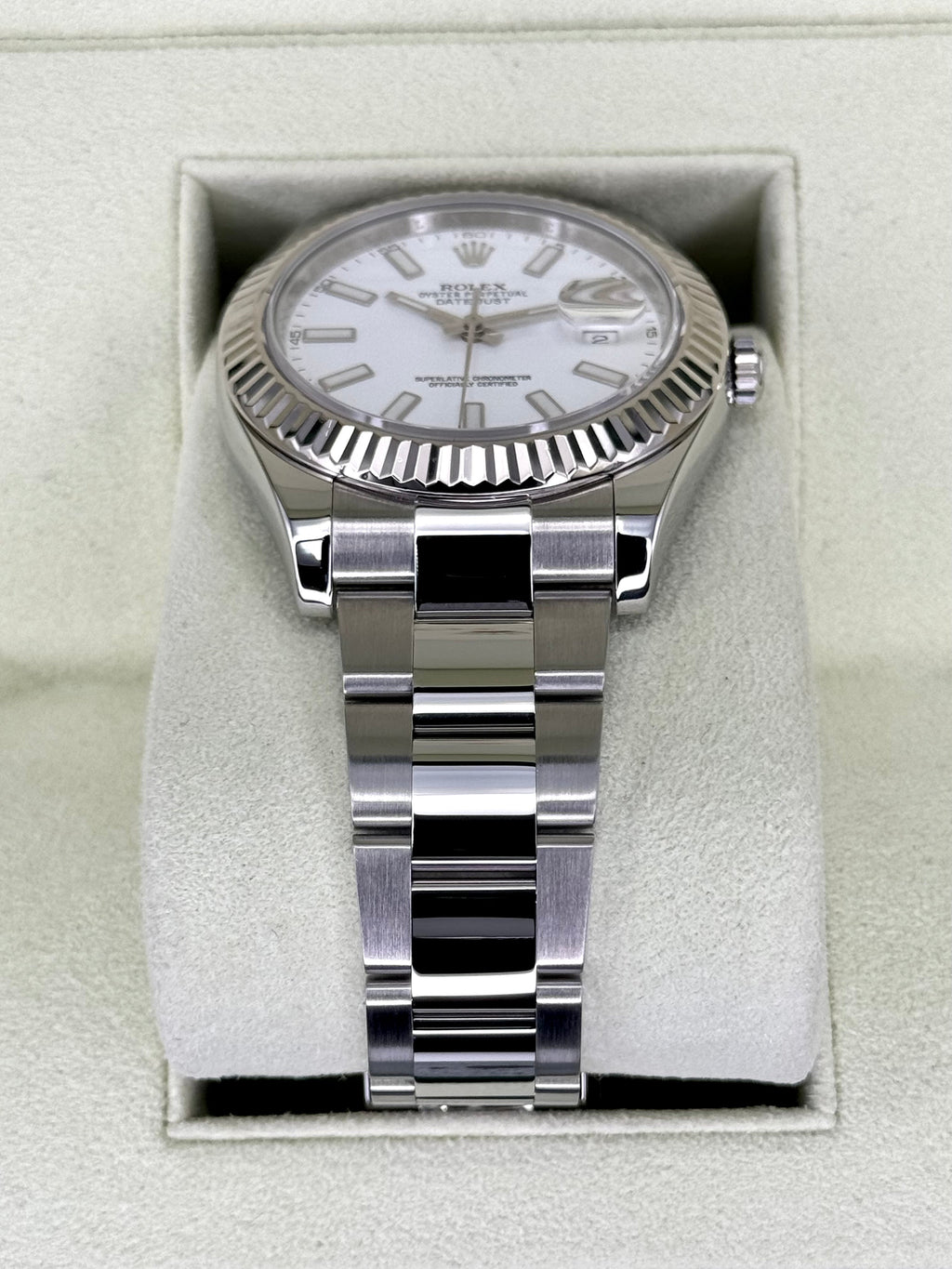 Rolex Datejust 41mm 116334 Stainless Steel Oyster White Dial