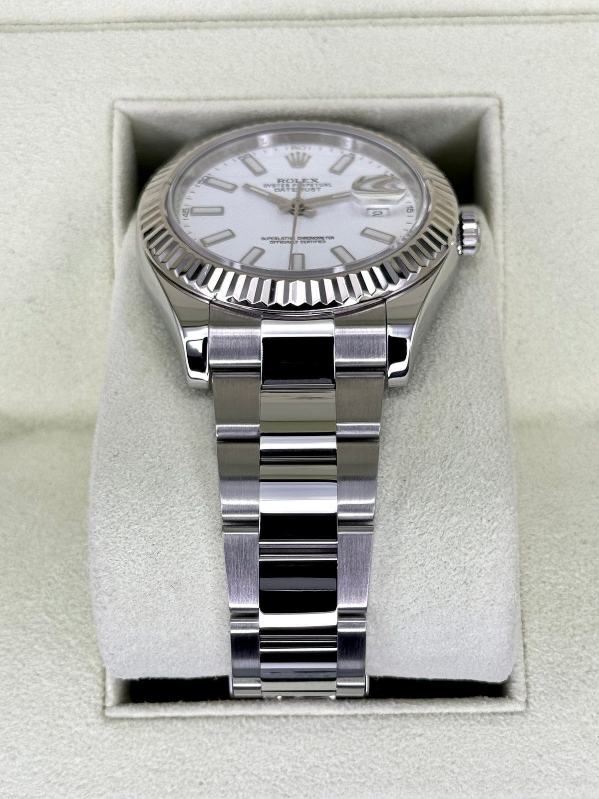 Rolex Datejust 41mm 116334 Stainless Steel Oyster White Dial