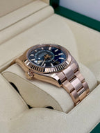 2023 Rolex Sky-Dweller 42mm 336935 Rose Gold Blue Dial