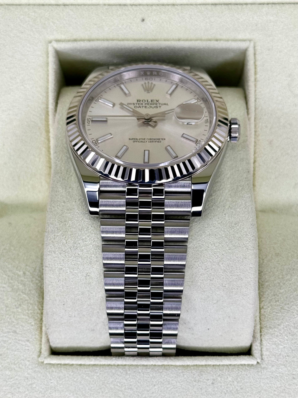 2017 Rolex Datejust 41mm 126334 Stainless Steel Jubilee Silver Dial