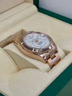 2023 Rolex Sky-Dweller 42mm 326935 Rose Gold White Dial
