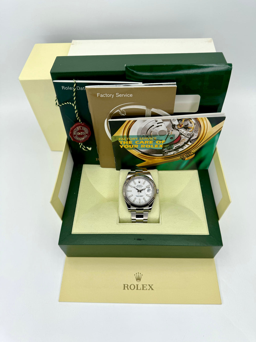 Rolex Datejust 41mm 116334 Stainless Steel Oyster White Dial