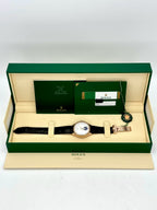 2018 Rolex Cellini Moonphase 39mm 50535 Rose Gold White Dial