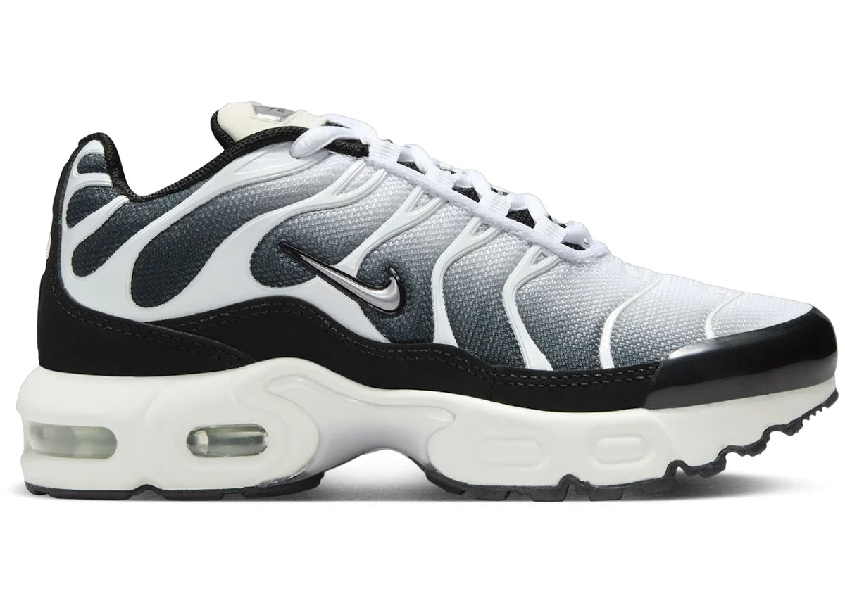 Nike Air Max Plus Black White Sail Metallic Cool Grey (PS)
