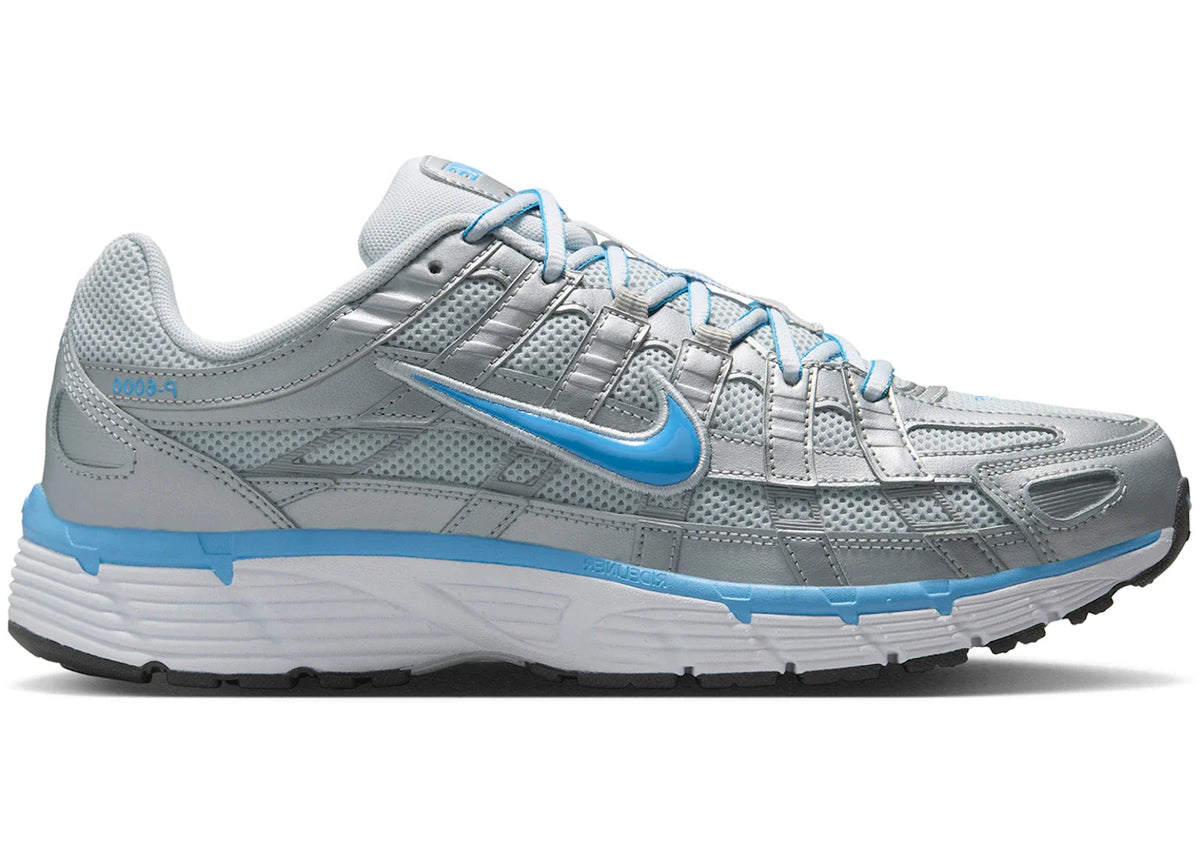 Nike P-6000 Metallic Platinum Pure Platinum Metallic Silver University Blue