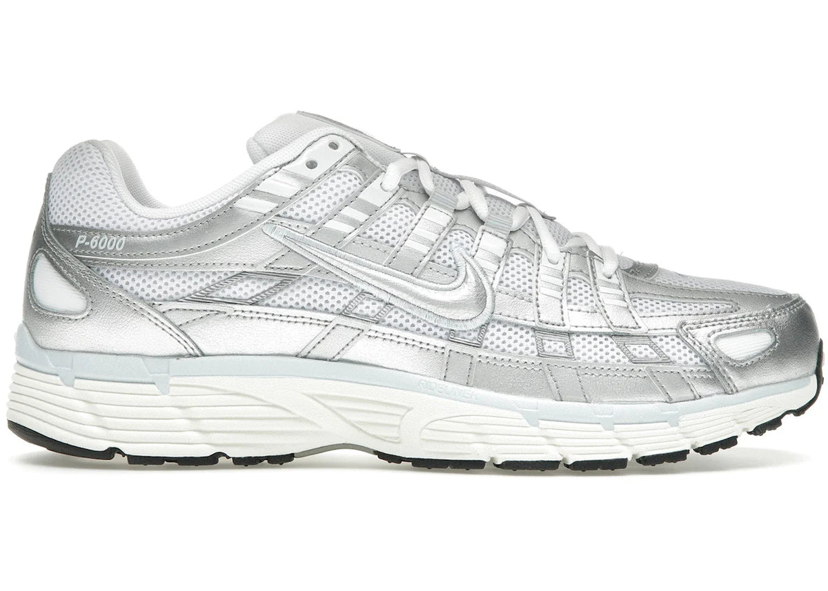 Nike P-6000 White Blue Tint Sail Metallic Silver (Women's)