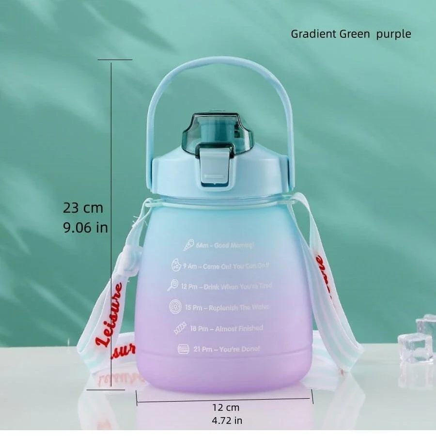 1 pc Cup, Sports Kettle, Straw Cup, Matte Pot Cup