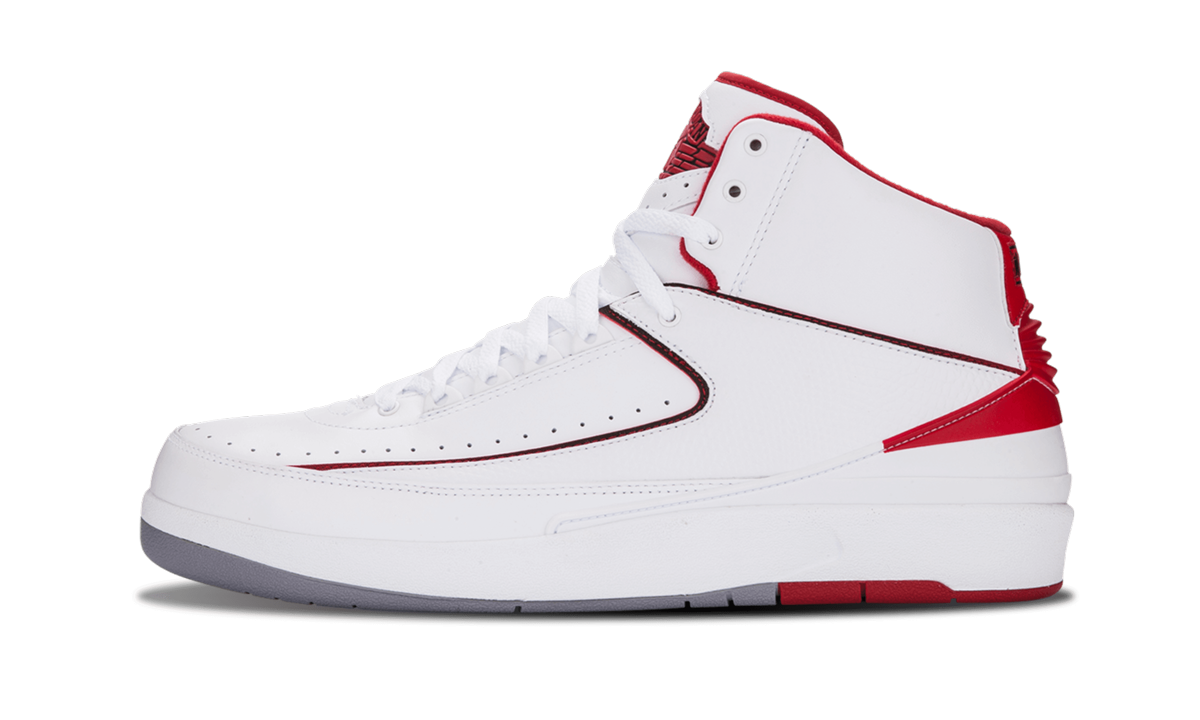 Air Jordan 2 Retro "White/Varsity Red" 385475 102