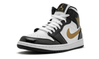 Air Jordan 1 Mid SE "Black Gold Patent Leather" 852542 007